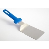 Лопатка изогнутая L 12см w 9см с синей пластиковой ручкой, нерж.сталь