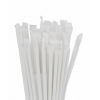 Трубочки для напитков в индивидуальной бумажной упаковке прямые D 7мм L 240мм пластик белые