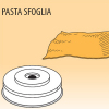 Матрица латунно-бронзовая для аппарата для макаронных изделий MPF8N, (D78мм), pasta sfoglia (листы теста для равиоли), 205мм